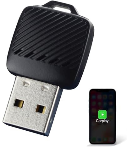 Aieloar Adattatore wireless CarPlay UK per iPhone, adattatore wireless Carplay Dongle con connessione rapida - Micro Size