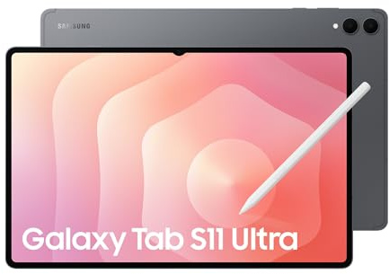 Samsung Galaxy Tab S11 Ultra, AI Tablet, Wi-Fi, Light Design, Multi-Modal AI Tools, DeX Connect, 512GB Storage, 12GB Memory, Long Battery Life, Grey, 3 Year Extended Warranty (UK Version)