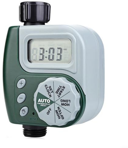 HOHOVYVY Irrigation Computer, Irrigation Clock with LCD Display, Automatic, Manual Irrigation Control, Watering Timer for the Garden