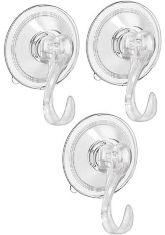 iplusmile 3 pezzi Ganci Ventosa per Muro da Ganci Porta Asciugamani e Utensili da Cucina Senza Foratura Riutilizzabili Resistenti per Bagno Cucina e Pareti Lisce