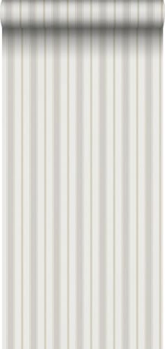 Sanders & Sanders papier peint à rayures gris et beige 53 cm x 10.05 m