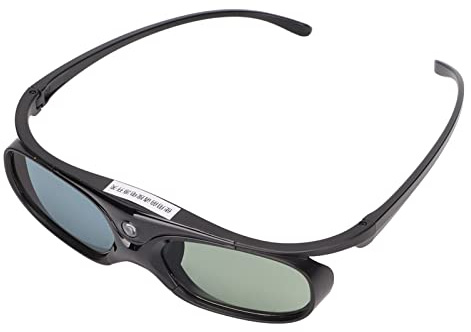 ZAICOLER 1080P 3D Glasses Wide Angle LCD Movie Eyeglass with High Light Transmittance for Myopic People (Black)