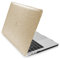 MyGadget Hülle Hard Case [Glitzer] - für Apple MacBook Pro 15 (ab 2016 mit USB Type C) Model A1707 - Schutzhülle Hartschalen Plastik Cover in Gold