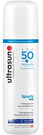Ultrasun Sports Gel Spf50 Transparentes Sonnenschutz-Gel, 200 ml