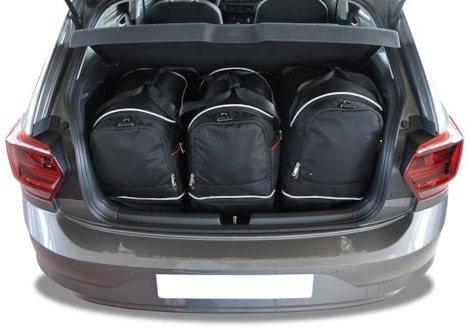 KJUST Dedizierte Kofferraumtaschen 1 stk kompatibel mit VW POLO VI 2017+ CarBags