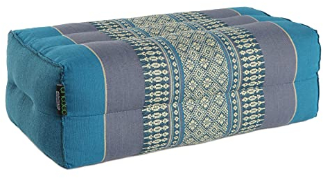 ANADEO YogaProducts Standard – Standard Zafu Yoga- und Meditationskissen – 100% natürliches Kapok mit hoher Dichte – Komfort und Festigkeit – Sitzstabilität – Türkis – X1