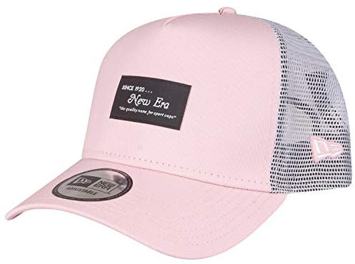 New Era Adjustable A-Frame Trucker Cap - Brand Patch rosa