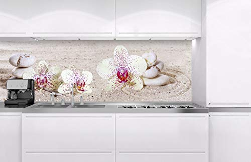 Dimex Küchenrückwand Verbundplatte Zen Garten 180 x 60 cm | Spritzschutz Küche für Herd Spüle | Premium Qualität, Acrylglas - Plexiglas, Stärke 5 mm - Made in EU | Inklusive Kleber
