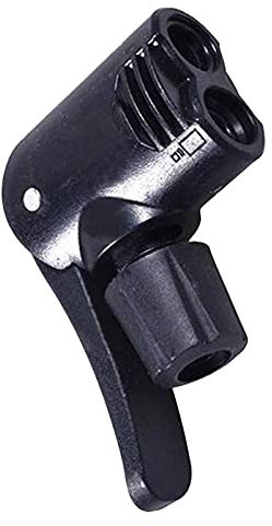 BUMSIEMO Floor Pump Bike Pump Tyre Tube In Replacement Dual Head Air Adapter Valve Black