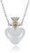 Nobrand COLORFULBLING1PC Clear Heart Vial Perfume Bottle Necklaces Stainless Steel Chain Make a Wish blood vial necklace Women Jewelry