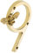 Gold Brass bee House Number with Bee design | 5 inch Modern Door Sign Numbers Signs Plaques | Street Home Address Numerals (9)