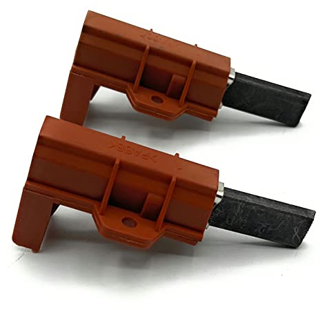 Electrotodo Escobilla Motor Lavadora Compatible con Ariston, Indesit C00196544 - Conjunto de Dos Unidades, Pieza de Reparación de Lavadora (repuesto original)