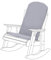 Gardenista Garten Premium Adirondack-Stuhlkissen | Hochlehner-Kissen mit sicheren Bändern | Wasserabweisend und leicht rutschfeste Patio-Stuhlkissen | Einfach abwischbare Sitzkissen (Grau)