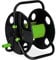 Relaxdays Avvolgitubo, Carrello Bobina Riavvolgitubi, Pompe da 30m 1/2, per Irrigazione, Acciaio, Plastica, Nero Verde