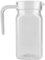 Jarra de Plástico, Botella de Jugo Transparente de Acrílico de 500 Ml Jarra de Jugo de Agua Fría con Hielo a Rayas con Tapa para Barra Jarra de Puerta de Nevera Casera con Tapa, Jarra de(1100ML)