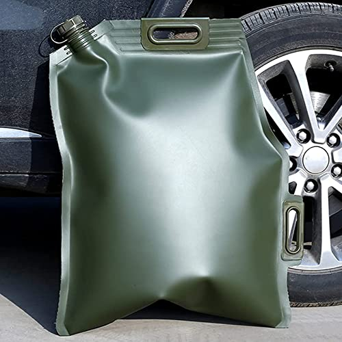 EUPXRHY Benzinkanister 10L 20L 30L, Faltbar Tragbar ölwechsel Kanister Reservekanister TPU Altöl Behälter, Groß Kraftstoffkanister Sanft ölkanister mit Auslauf für Motorrad Auto,30L(68x58cm)