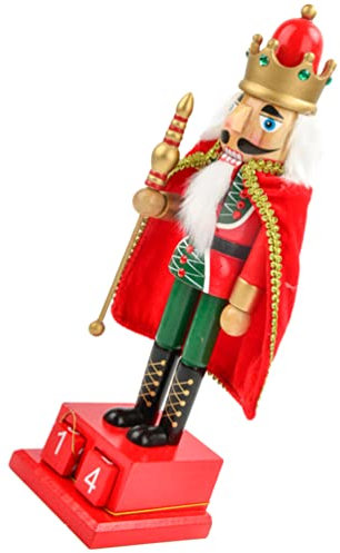DECHOUS Nutcracker Figurine Advent Calendar Countdown Decor for Christmas Festive Home Decoration for
