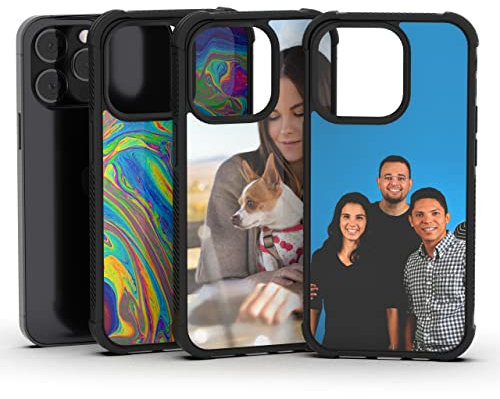 iPhone 8 Plus Personalised Phone Case with Photos - Shockproof Rubber | Customize with Pictures, Quality TPU Protective Case/Cover for all occasions