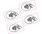 Printwhizz 4 x Contactless Card Payment Vinyl-Aufkleber, 105 x 60 mm, für Taxi Shop Business