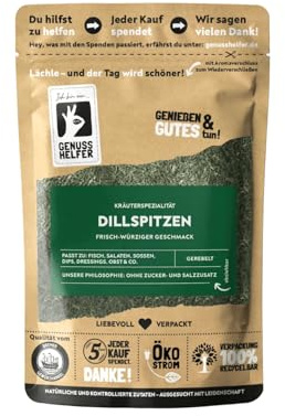 Bremer Gewürzhandel Dillspitzen, gerebelt, Dill Gewürz für Kartoffelsalat, Fisch und Gurkensalat, 3 x 40g