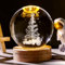 TATLETATLE Bola de cristal personalizada de muñeco de nieve familiar, bola de cristal de nieve personalizada con 1-10 nombres de muñeco de nieve, luces LED de Navidad para el día de San Valentín