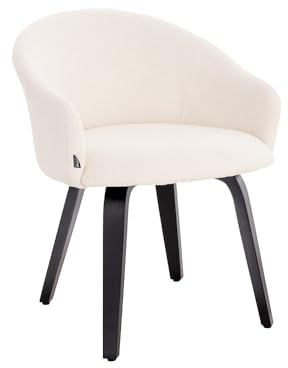 Home Deluxe - Polsterstuhl Celeste - 1 Stück, Farbe: Samt Weiß - weiche Polsterung, bis 120 kg belastbar I Küchenstuhl Speisestühle Esszimmerstühle