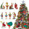 Decorazione Dell'albero di Natale Gr-inch 10Pcs Ornamento Natalizio, Decorazione Natalizia in Resina Verde Ideale per Le Decorazioni Delle（Non 3D)