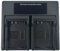 Dual LED USB Travel Charger for Camera Battery of EN-EL20, EN-EL20A, EN-EL22, EN-EL22A, Which for Camera Coolpix P950, P1000, DL24-500, Coolpix A, 1 AW1, 1 J1, 1 J2, 1 J3, 1 S1, 1 V3