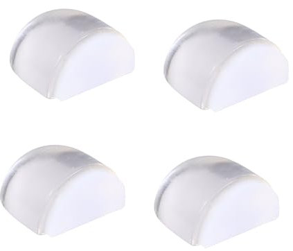 NUOBESTY 4pcs Transparent Door Stop Magnetic Door Lock Door Stopper Floor Mount Door Stop Door Knob Wall Plate Door Handle Bumper Guard Floor Door Bumper Door Locks Reuse Doorstop Acrylic