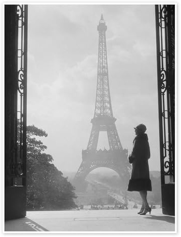 Posterlounge Place du Trocadéro-et-du-11-Novembre Poster | 30 x 40 cm Schwarz-Weiß Wandbilder Wanddeko