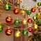 Lichterkette Weihnachten, 3 M 20 LED Weihnachtsdekoration String Lights Weihnachtskugeln Sterne Girlande Weihnachtsbaum Lichter Batteriebetriebene Weihnachtsbeleuchtung für Indoor,Outdoor (02)