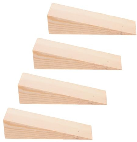 OKUMEYR 4stücke Dreieckige Holzblöcke Als Türstopper Und Möbelniveleure Mit Glatter Oberfläche Für Schutz Und Vielseitige Anwendung
