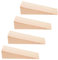 OKUMEYR 4 Stück Dübel Keil Türstopper Sicherheits-türstopper Türkeile Türstopper Türstopper Keil Wandschutz Türkeil Holzkeil Türstopper Für Schlafzimmer Beige Hölzern