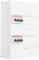 ABB Tableau 2 rangées pré-équipé 2 inter. diff. 40A + 6 disjoncteurs