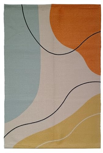 Olivia Rocco Printed Rug Modern Floor Rugs for Living Room Bedroom Hallway Office Non-Slip Backing Soft and Lightweight, Venus 70x120cm
