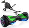 EVERCROSS 6,5 Zoll Hoverboards mit Sitz, App-fähige Bluetooth Hoverboards, Hoverboards mit 3 Pedallichter, Self Balance Scooter Geburtstag Kinder Erwachsene Warenlager in DE
