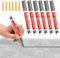 Fugenstift Grau, 6 Stück Fugenstift Fugenmörtel Bad Wasserfest Fugenstift Anthrazit mit Ersatzspitze Lackstift Stift Fugen Reparatur Marker Reparaturstift, Fliesen Bodenfliesenfuge Küchen Badezimmern