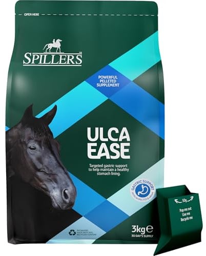 SPILLERS Ulca Ease Horse Supplement (3kg) Gastric Support for Horses and Ponies Prone to Ulcers - 30 Day Supply Horse Supplements