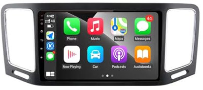 9 Pulgadas Autoradio Estéreo Android 13 Reproductor Multimedia Radio para VW Volkswagen Sharan 2012-2018 con Wireless CarPlay Control del Volante IPS Pantalla Táctil Cámara Trasera(Q2 2+32G)