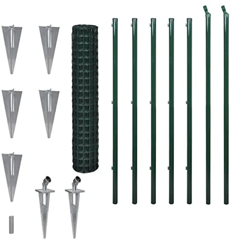 Drahtzaun Stahl 10x1,5 m Grün - Robuster Sichtschutzzaun für Garten, Terrasse und Grundstück - Witterungsbeständig & Langlebig