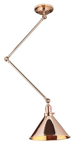 Provence 1 Light Wall Light/Pendant - Polished Copper