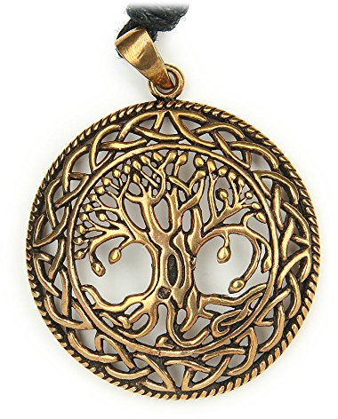 Drachensilber Lebensbaum Bronze Schmuck keltischer Anhänger Wikinger Baum des Lebens