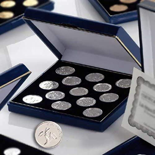 Arras plateadas 22mm en elegante estuche GRABADO para boda