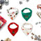 Christmas Baby dreieckige Tuch Bib Spucktuch mit Snaps 3er Saugfähig Weich Spucktuch Lätzchen Baumwolle Halstücher (Christmas 4-Piece Bib)