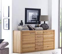 Sideboard Anabell Board Kernbuche 161x85x47cm Vitrine Schrank Highboard Stauraumschrank Kommode Beistellschrank Anrichte Schubkästen Türen