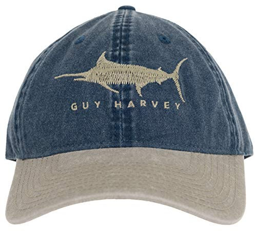 Guy Harvey Herren Mütze mit Aufnähern - Grau - Einheitsgröße