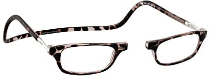 CliC Eyewear - Lesebrille - Mit flexiblen Magneten - Original CLIC CLASSIC - Lesebrille für Damen und Herren (2.0, Tortoise)