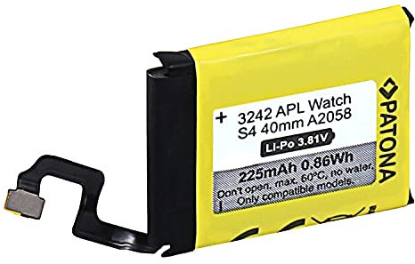 PATONA (3242) Akku A2058 kompatibel mit Apple Watch Serie 4 (40mm)
