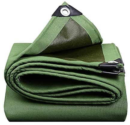 TONGQU Bâche de Protection 550 g/m² avec Oeillets, étanche et résistante aux intempéries pour Meubles de Jardin, Bois, Piscine et Voiture,4x8m/13.12x26.24ft