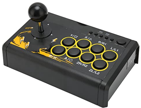 Sorandy USB Wired Game Joystick for PS5, PC Retro Arcade Fighting Game Controller with Ergonomic Design, Games Console Gamepad for PS3 for Switch